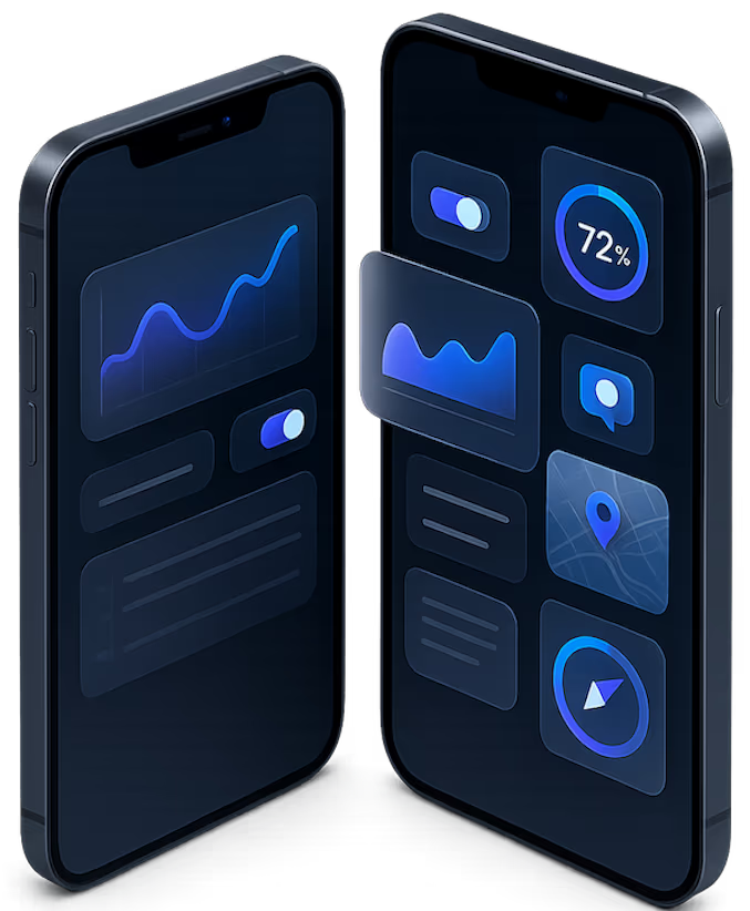 Cuboid hero showcase (dark)